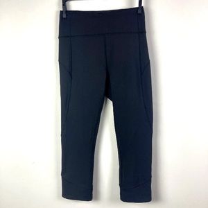 Lululemon leggings 6 In Movement Crop Everlux tights Hi rise 21 ins black